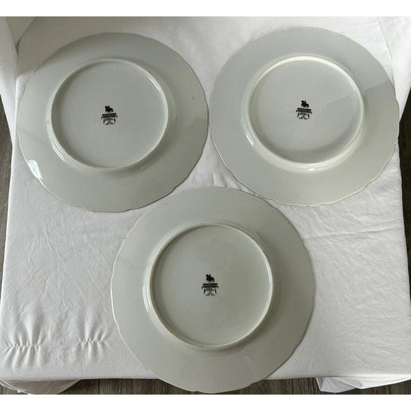 3 Apple Blossom (Cream Background) by BLACK KNIGHT Dinner Plate Made in Germany - Picture 6 of 9